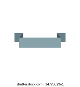 Ribbon, text frame, empty decorated for multiple uses isolated on white background EPS Vector