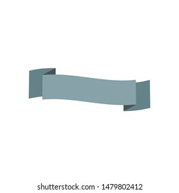 Ribbon, text frame, empty decorated for multiple uses isolated on white background EPS Vector
