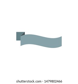 Ribbon, text frame, empty decorated for multiple uses isolated on white background EPS Vector