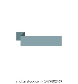 Ribbon, text frame, empty decorated for multiple uses isolated on white background EPS Vector