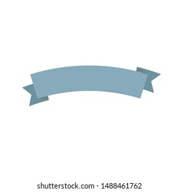 Ribbon, text frame, empty decorated for multiple uses isoalted on white background EPS Vector