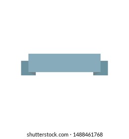 Ribbon, text frame, empty decorated for multiple uses isoalted on white background EPS Vector