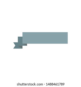 Ribbon, text frame, empty decorated for multiple uses isoalted on white background EPS Vector