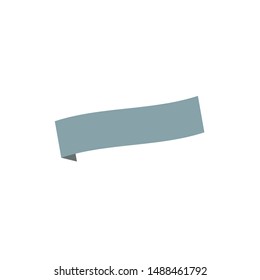 Ribbon, text frame, empty decorated for multiple uses isoalted on white background EPS Vector