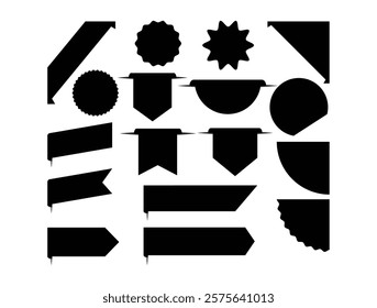 ribbon that says try out red ribbons Blank black banners and labels vector tags and ribbons