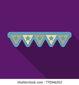Ribbon with triangles