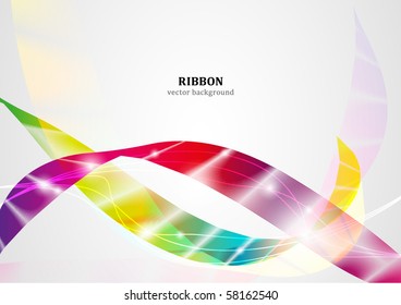Ribbon vector background series