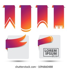  ribbon vector banners set eps 10
