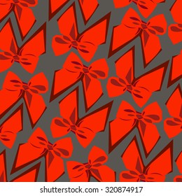 ribbon vector decoration gift illustration collection design red birthday icon art 