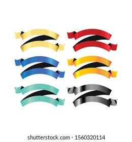 Ribbon Vector Design For Elegant Concept Template