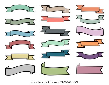Ribbon vector design illustration isoalted on white background