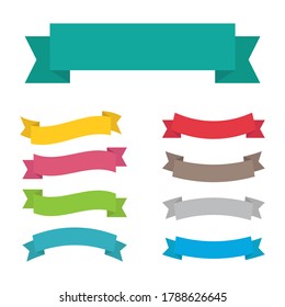 Ribbon vector design illustration isolated on white background