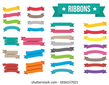 Ribbon vector design illustration isolated on white background