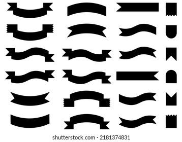 ribbon vector design illustration isolated on white background 