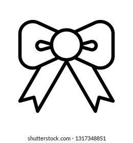 Ribbon vector, Feast of Saint Patrick line style icon
