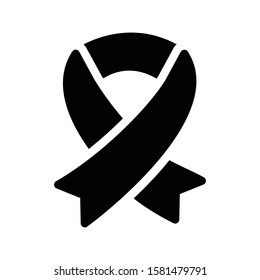 ribbon vector glyph flat icon 