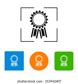 Ribbon vector icon
