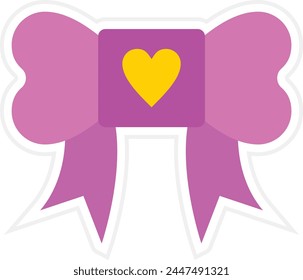 Ribbon vector icon. Can be used for printing, mobile and web applications.