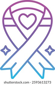Ribbon vector icon. Can be used for printing, mobile and web applications.