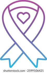 Ribbon vector icon. Can be used for printing, mobile and web applications.