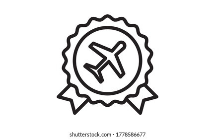 Ribbon vector icon flat style graphical symbol.