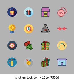 ribbon vector icon set