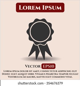 Flachbänder-Vektorsymbol oder -symbol