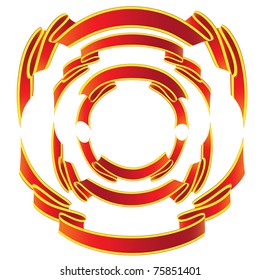 Ribbon. Vector illustration.