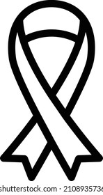 ribbon Vector illustration on a transparent background. Premium quality symbols. Stroke vector icon for concept and graphic design.