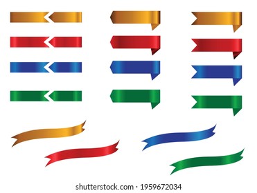 Ribbon Vector Illustration White Background