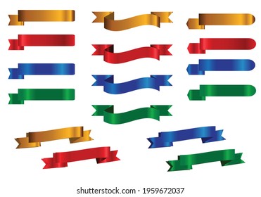 Ribbon Vector Illustration White Background