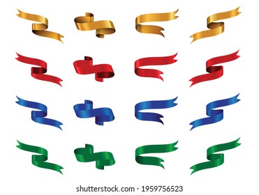 Ribbon Vector Illustration White background