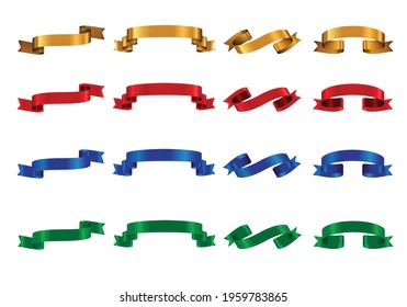 Ribbon Vector Illustration White Background