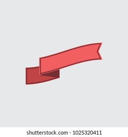 Ribbon vector illustration. You can use web app and other. 