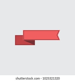 Ribbon vector illustration. You can use web app and other. 