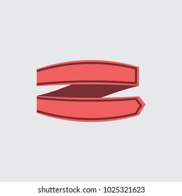 Ribbon vector illustration. You can use web app and other. 