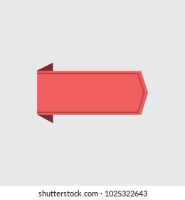 Ribbon vector illustration. You can use web app and other. 