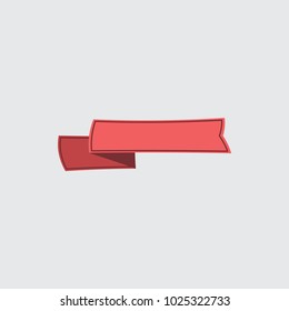 Ribbon vector illustration. You can use web app and other. 