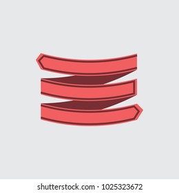 Ribbon vector illustration. You can use web app and other. 