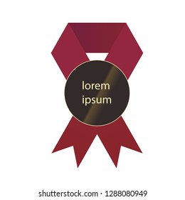 Ribbon vector illustration.Modern style