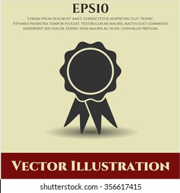 Ribbon vector symbol