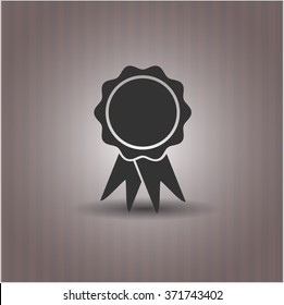 Ribbon vector symbol