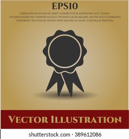 Ribbon vector symbol