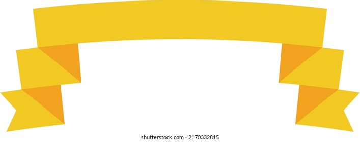 ribbon and white background, vector illustration