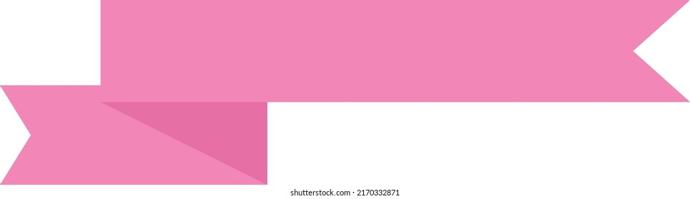 ribbon and white background, vector illustration