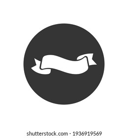 Vector de icono blanco de cinta en estilo plano