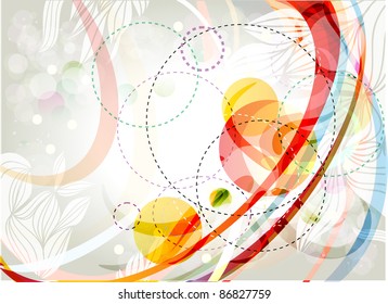 Ribbons abstract background