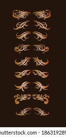 ribbons to apply to retro or classic style writing