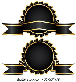 ribbons award, vector illustration