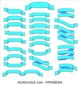 Ribbons banners. Isolated templates ribbons. Vector illustration EPS10